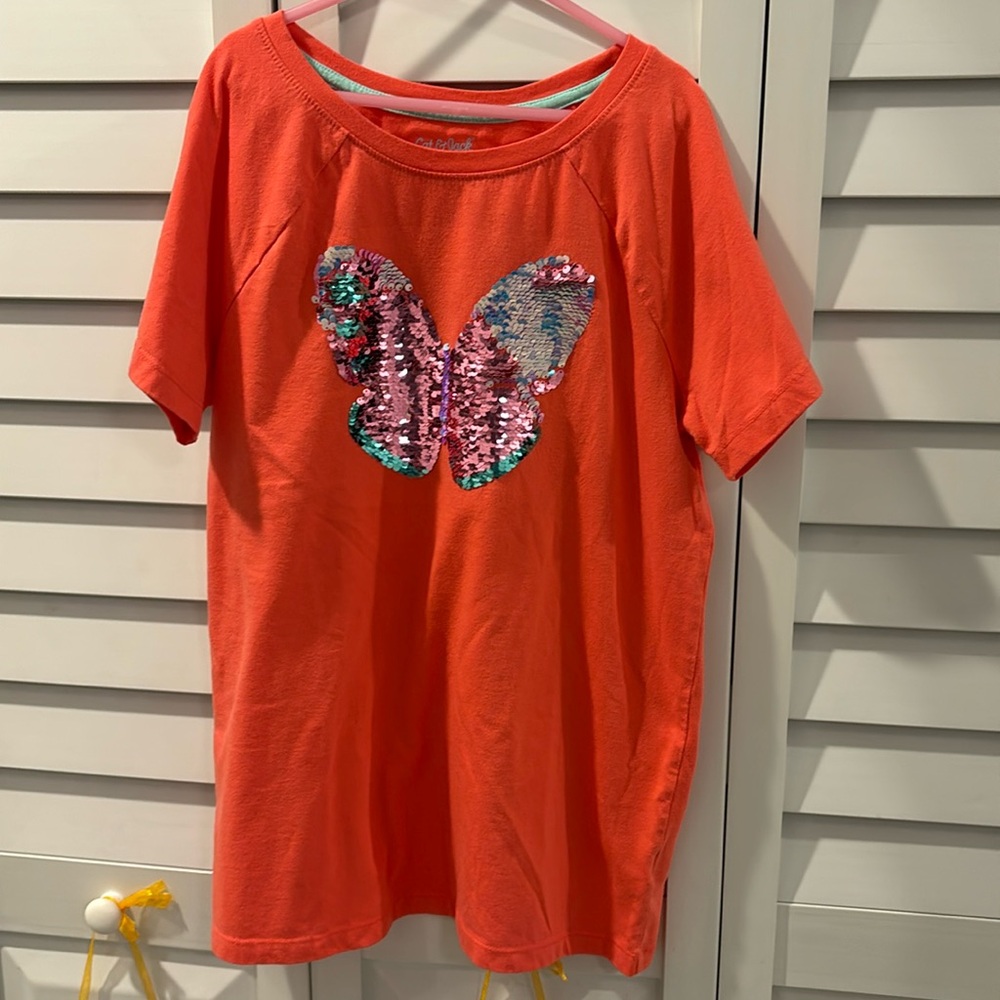 Butterfly sequin top